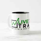 LiveStream HandelsTasse Zweifarbige Tasse (Vorderseite Links)