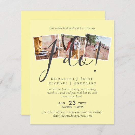 Livestreaming Sehen Sie uns sagen, ich tue! FOTO H (Vorne/Hinten)