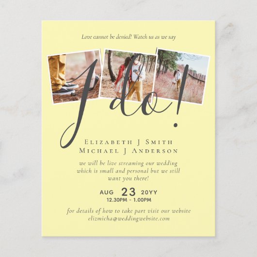 Livestreaming Sehen Sie uns sagen, ich tue! FOTO H (Vorderseite)