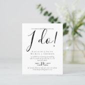 Livestreaming Wedding Einladungen - Sehen Sie uns  (Stehend Vorderseite)