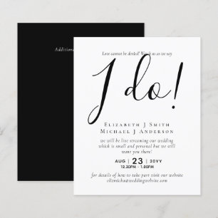 Livestreaming Wedding Einladungen - Sehen Sie uns