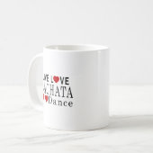 LIVEtanz DER LIEBE-BACHATA Kaffeetasse (Vorderseite Links)