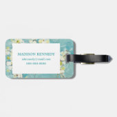 LiveTürkis Gepäckanhänger (Rückseite horizontal)