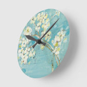 LiveTürkis Runde Wanduhr (Winkel)