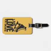 Livezahl Skaten der Liebe-Eis-Skate-| Gepäckanhänger (Vorderseite horizontal)