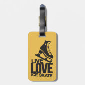 Livezahl Skaten der Liebe-Eis-Skate-| Gepäckanhänger (Rückseite vertikal)
