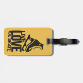 Livezahl Skaten der Liebe-Eis-Skate-| Gepäckanhänger (Rückseite horizontal)