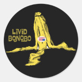 LIVID BONOBO RUNDER AUFKLEBER (Vorderseite)