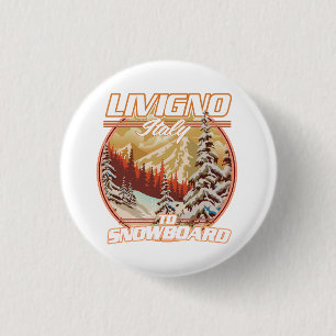 Livigno Italien Snowboarding-Logo Button