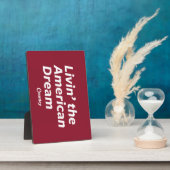 Livin' amerikanischer Traum Fotoplatte (Seite)