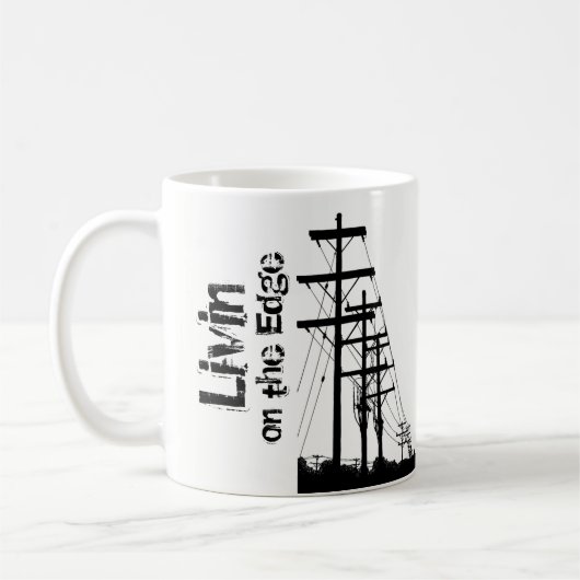 Livin auf der Rand-Tasse Kaffeetasse (Links)