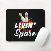 Livin auf einem Bowling Shirt Funny Bowler Bowlin Mousepad (Mit Mouse)