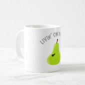Livin auf einer Birne Kaffeetasse (Vorderseite Links)
