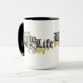 Livin das Gebräu-Leben Tasse (Vorderseite Links)