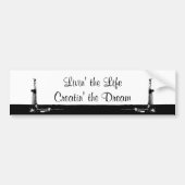 "Livin das Lebens-" Autoaufkleber (Vorne)