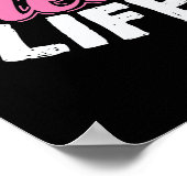 Livin', dass Cheer Life Cheerleader Sport turnen Poster (Ecke)