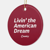 Livin der amerikanische Traum Keramikornament (Links)