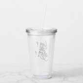 Livin' der Traum Acryltrinkbecher (Rückseite)