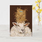 Livin' High on Sheep Card Karte (Gelbe Blume)