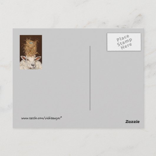 Livin' High on the Sheep Postcard Postkarte (Rückseite)