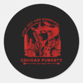 Livin Hot And Menopause Runder Aufkleber (Vorderseite)