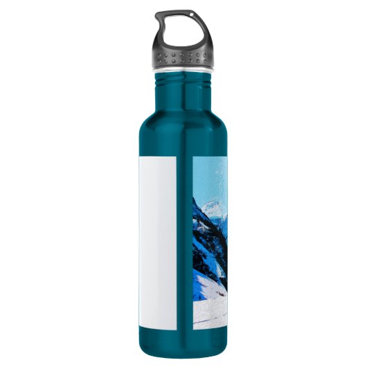 Livin' It! - Abfahrtskier Edelstahlflasche (Rückseite)