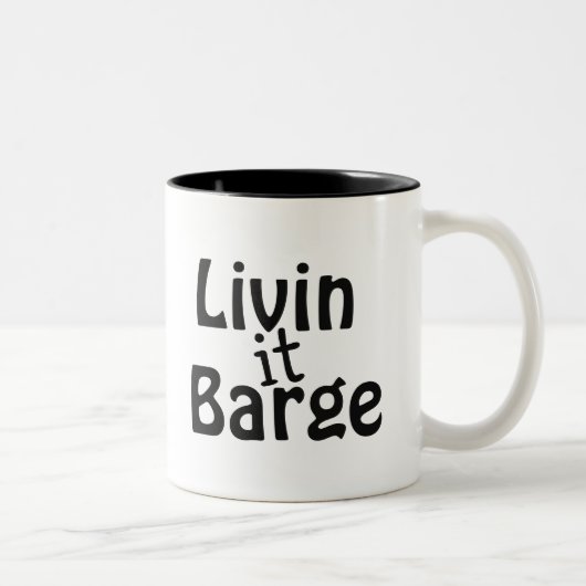 Livin it Barge Zweifarbige Tasse (Rechts)