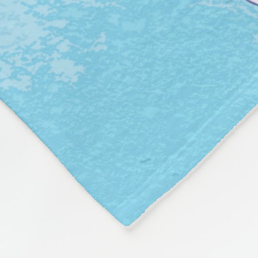 Livin' It! - Downhill Skier Fleece Blanket (Ecke)