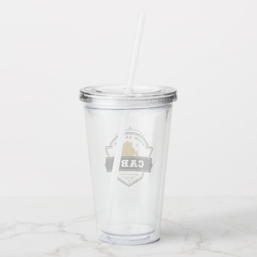 Livin La Vida Cabo | Cabo San Lucas Acrylic Tumble Acryltrinkbecher (Rückseite)