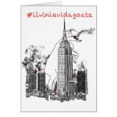 Livin La Vida Goata Drehziege New York Slogan (Vorne)