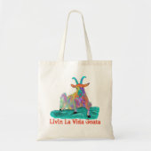 Livin La Vida Goata Funny Screening Goat Design Tragetasche (Vorne)