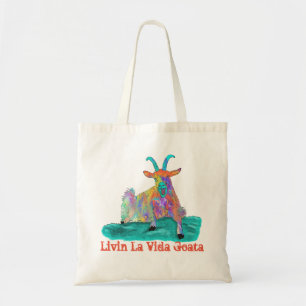 Livin La Vida Goata Funny Screening Goat Design Tragetasche