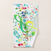 Livin Leben Lovin Musik!! Neuheit Badhandtuch Set (Handtuch)