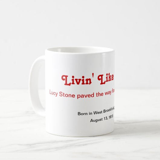 Livin mögen Lucy-Tasse Kaffeetasse (Vorderseite Links)