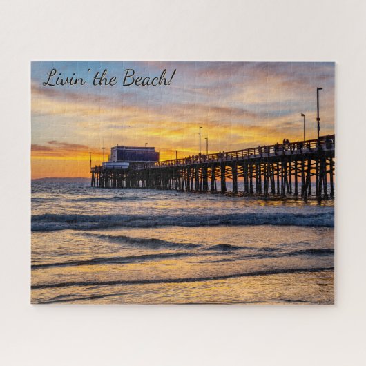 Livin' the Beach - Balboa Pier, Newport Beach Puzzle (Horizontal)