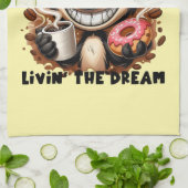 Livin the Dream Geschirrtuch (Gefaltet)