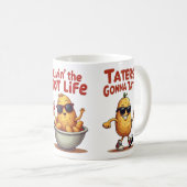 Livin' the Tot Life - Funny Tater Tots Potato Kaffeetasse (VorderseiteRechts)