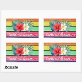 Livin' Traum Rechteckiger Aufkleber (Blatt)