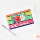 Livin' Traum Rechteckiger Aufkleber (Umschlag)