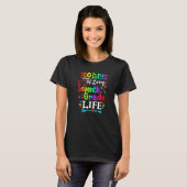 Living 100 Days of School 7th Grade Life Teachers  T-Shirt (Vorne ganz)