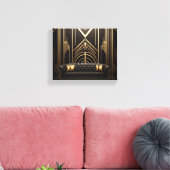 Living 1 Starke Art Déco Canvas Print Leinwanddruck (Insitu (Wohnzimmer))