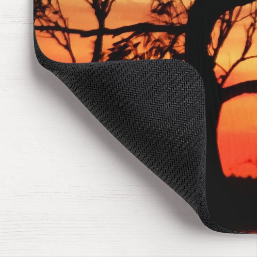 Living Art: Sunset Nature Silhouette Mousepad (Ecke)
