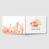 Living Coral Beach House Gästebuch (Voll)