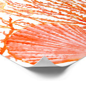 Living Coral Beach House Poster (Ecke)