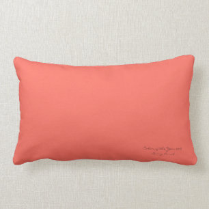 Living Coral Lumbar Kissen
