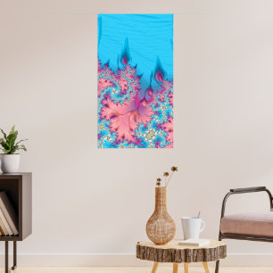 Living Coral Reef Fraktal Ozean Abstrakt Poster