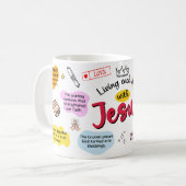 Living Each Day with Jesus Mug Kaffeetasse (Vorderseite Links)