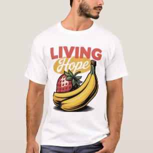 Living Hope Strawberry Banana Retro Faith T-Shirt