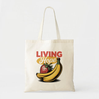 Living Hope Strawberry Banana Retro Faith T-Shirt Tragetasche