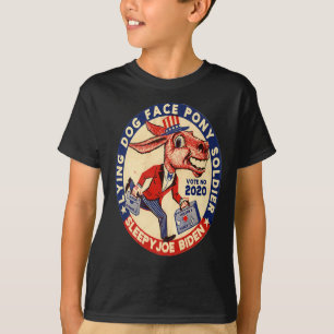 Living Hund Gesicht Pony Soldat quid pro quo joe b T-Shirt